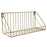 956 Living Room Bathroom Wall Storage Rack Iron Wall Mounted Shelf Holder, Size S - Gold - 5