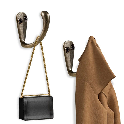 C32 Retro Zinc Alloy Hook Home Wardrobe Furniture Hanging Hook Clothes Bag Hanger - 2