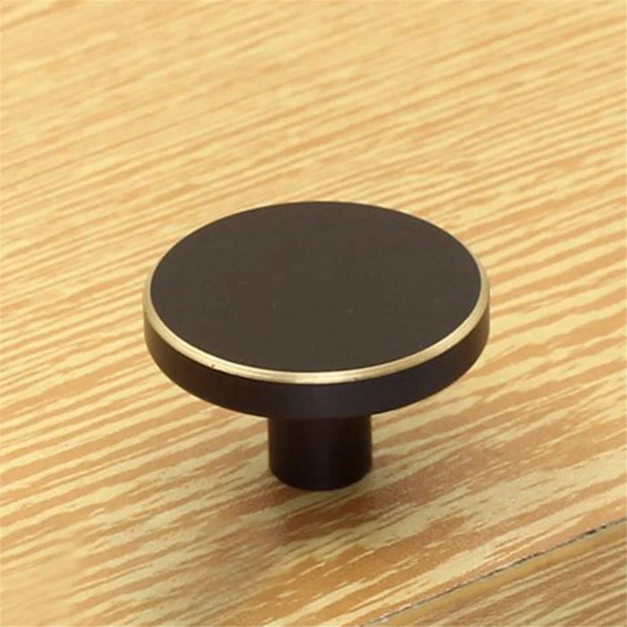 TA-00081 Large Round Coat Hook Brass Decorative Wall Mounted Hanger for Room Kitchen Bathroom - Gold/Black - 2