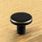 TA-00081 Small Round Brass Decorative Wall Hook Wall Mounted Hanger for Towel Coat Clothes - Gold/Black - 2