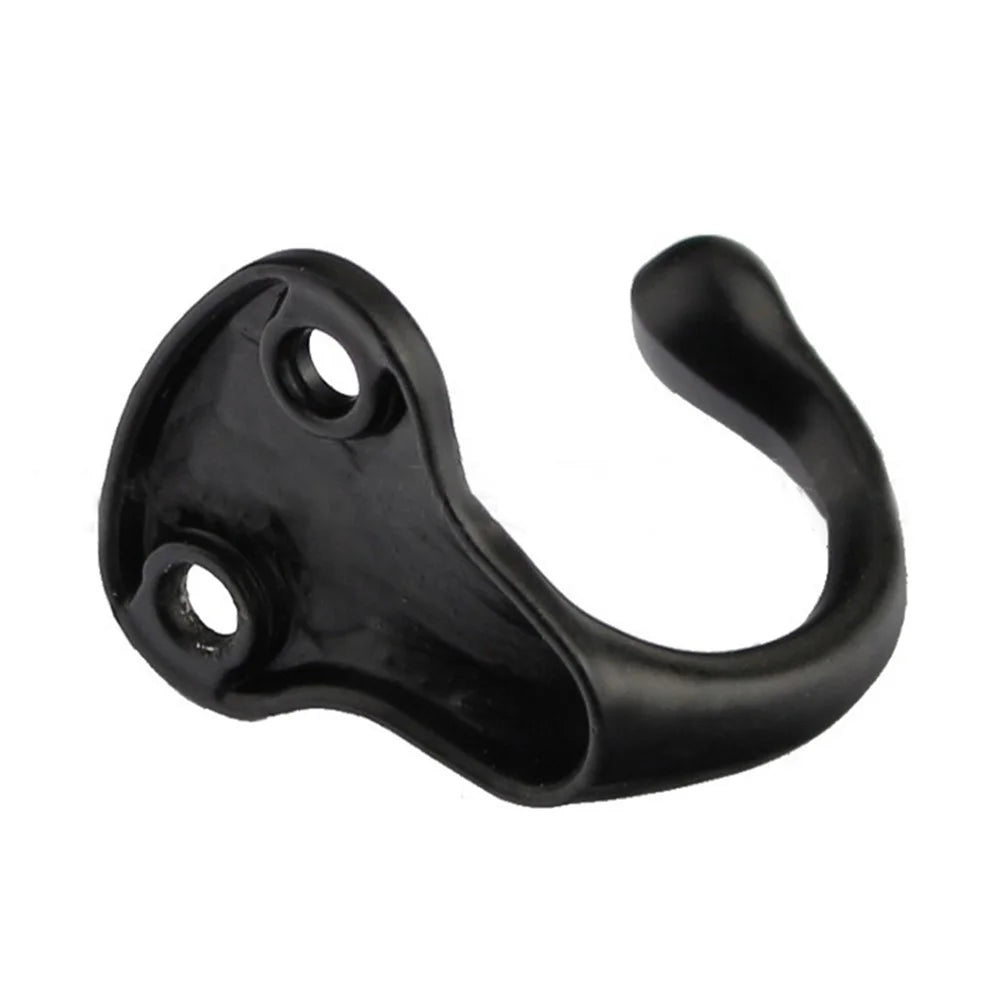 Vintage Zinc Alloy Door Wall Wardrobe Hanging Hook Clothes Hat Bag Hanger Hook with Screws - Bronze - 2