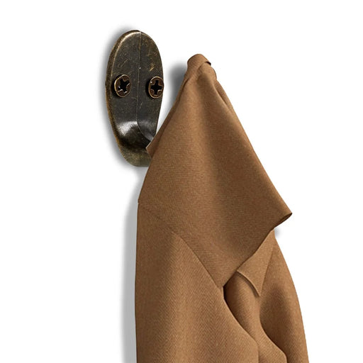 C23 Vintage Zinc Alloy Door Wall Hanging Hook Clothes Hat Towel Bag Hanger Hook (with Screws) - 2