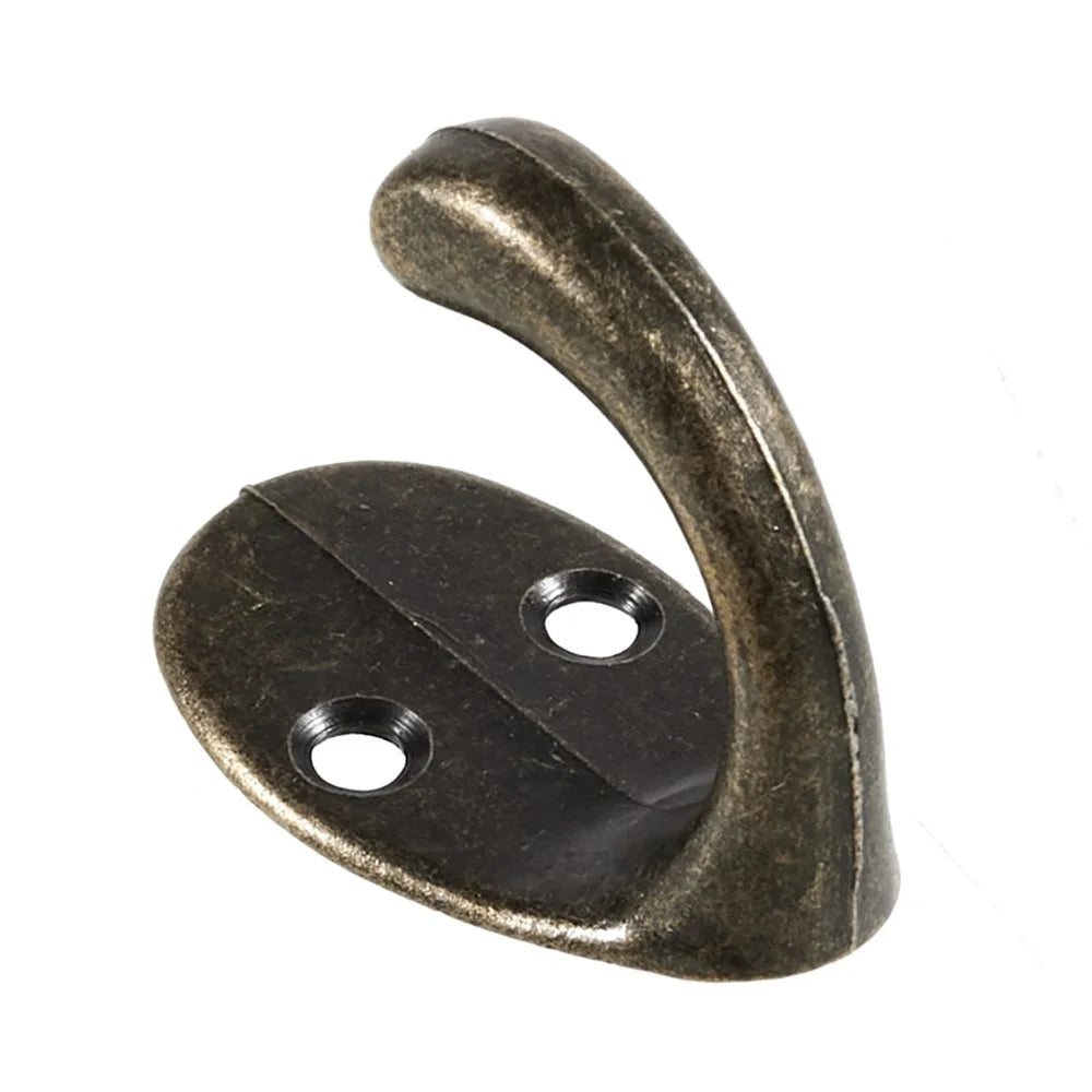 C23 Vintage Zinc Alloy Door Wall Hanging Hook Clothes Hat Towel Bag Hanger Hook (with Screws) - 6