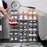 6Pcs Plastic Folding Storage Box Organizer Transparent Shoe Box Clear for Home Closet Shelf, for Man - 2
