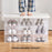 6Pcs Plastic Folding Storage Box Organizer Transparent Shoe Box Clear for Home Closet Shelf, for Man - 3