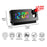 S282 Multifunctional Creative Alarm Clock Electronic Digital Time Temperature Calendar Color Screen Projection Alarm Clock (Colorful Version) - Black - 4