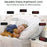 F1089 Loud Vibrating USB Alarm Clock 6.5'' LED Display Screen Bedroom Clock with Snooze Function for Students Elderly Senior Men Women - Black / Red Light - 5