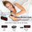 F1089 Loud Vibrating USB Alarm Clock 6.5'' LED Display Screen Bedroom Clock with Snooze Function for Students Elderly Senior Men Women - Black / Red Light - 6