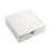 sp01130 Jewelry Storage Case with Mirror and Removable Tray, PU Leather Jewelry Display Box Organizer for Necklaces Earrings Rings Bracelets - White - 1
