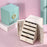 sp01181 5 Layers Jewelry Box Organizer PU Leather Jewelry Tray Drawer Storage Case for Earrings Rings Necklaces Bracelets - Blue - 7