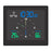 TS-WP10 Color Screen Alarm Clock Temperature Humidity Display Waterproof Bathroom Clock with Suction Cup - Black - 1