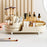 Makeup Organizer Storage Tray ABS+PET Dressing Table Cosmetic Rack Display Case Gift - Beige / 1 Set Rack - 2