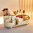 Makeup Organizer Storage Tray ABS+PET Dressing Table Cosmetic Rack Display Case Gift - Beige / 1 Set Rack - 5