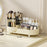 Makeup Organizer Storage Tray ABS+PET Dressing Table Cosmetic Rack Display Case Gift - Beige / 1 Set Rack - 7