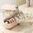 Rotary Storage Tray Rack Transparent Multi-Layers Earring Bracelet Jewelry Organizer Container - Ball / Four Layers / Pink - 2