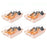4PCS Thickened Shoe Organizer Clear Design Plastic Storage Box Shoe Rack Holder for Home, Size: L - Pink - 1