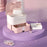 Desktop PP+ABS Makeup Organizer Cosmetic Storage Box Rack Display Case for Home Bedroom - Pink - 2