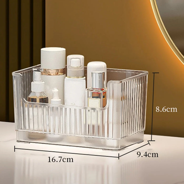 PET Refrigerator Organizer Box Fridge Side Door Storage Container, Double Layer / Size S (No FDA Certificate, BPA Free) - Transparent - 2