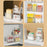 PET Refrigerator Organizer Box Fridge Side Door Storage Container, Double Layer / Size S (No FDA Certificate, BPA Free) - Transparent - 4