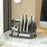 PET Lipstick Storage Box Multi-grid Dressing Table Makeup Brush Lip Glaze Transparent Organizer - Transparent Grey - 3