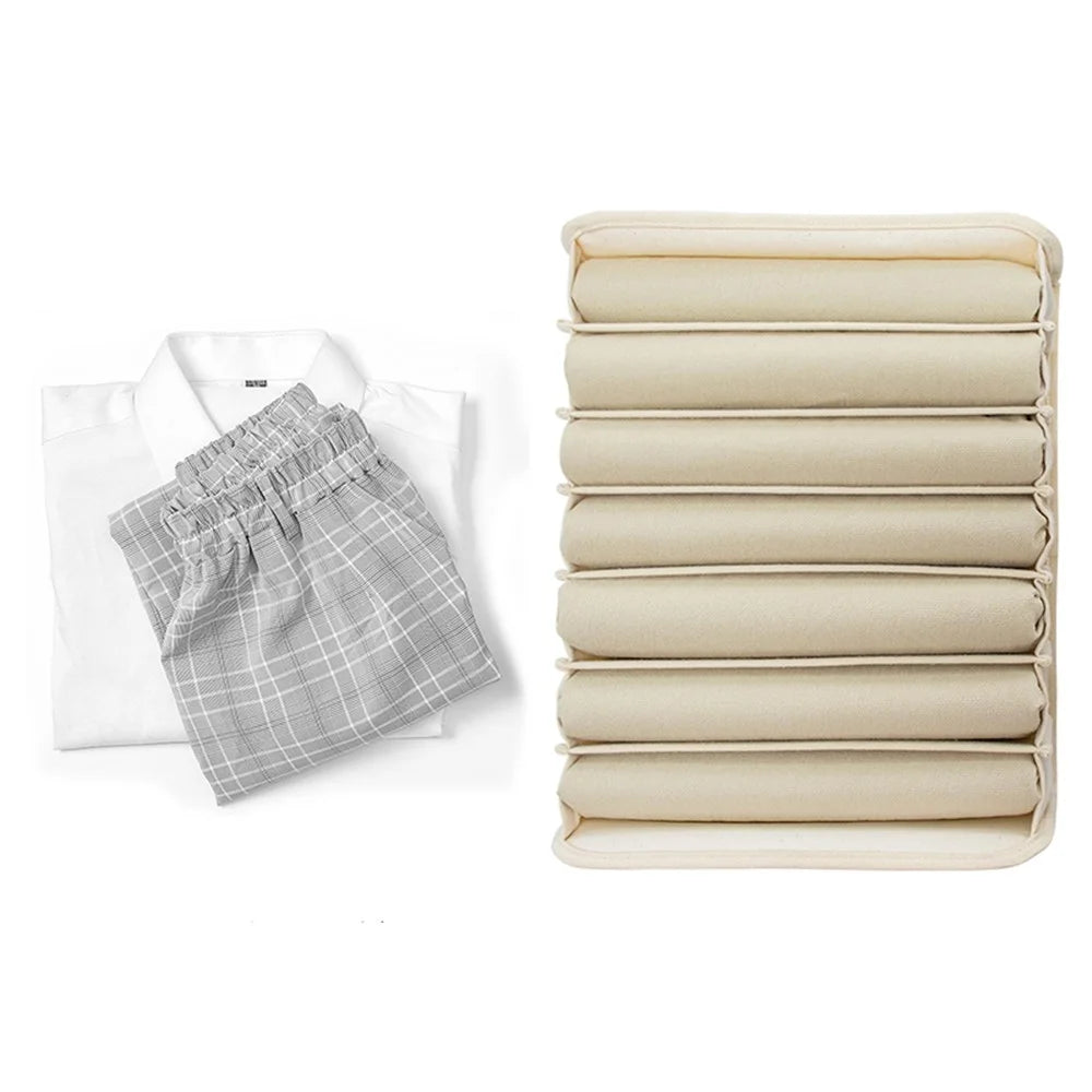 MOHO & HOME MDJ6167 Cotton+PP+PE Clothes Organizer Closet Drawer Dividers Storage Box for Jeans Sweater Underwear - 1