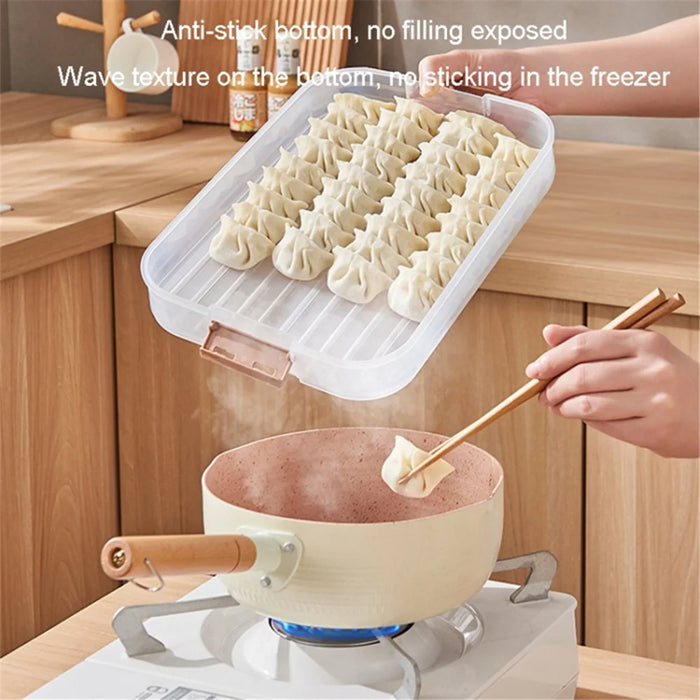 3-Layer Dumpling Steamed Bun Storage Box PP5 Dumpling Freezer Storage Box with Lid (BPA Free, No FDA Certification) - 5