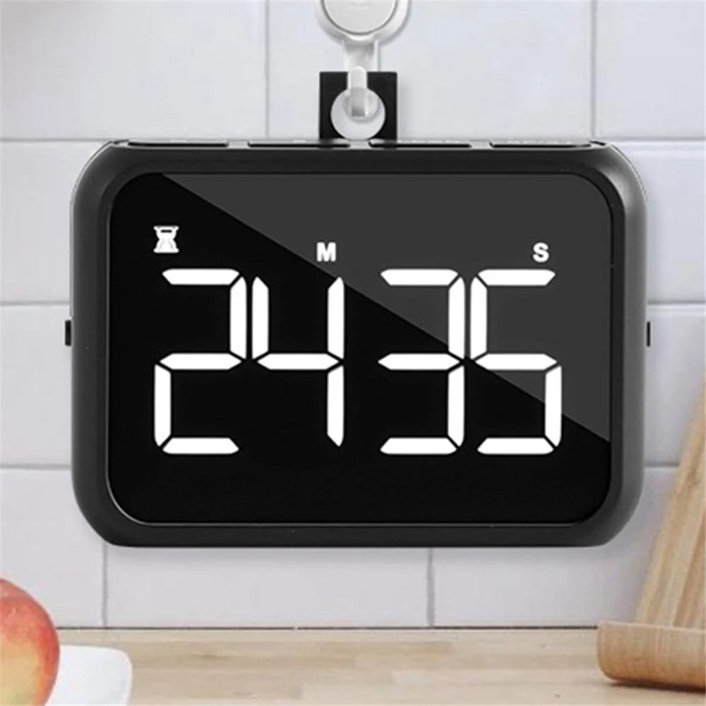FY501 100-minute Countdown Timing LED Digital Display Kitchen Timer Homework Learning 3 Gear Volume Timer - Black - 2