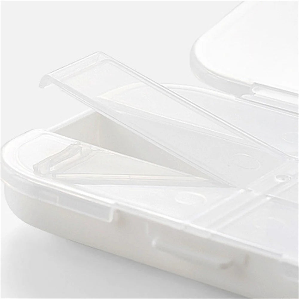 8-Grid Pill Organizer Daily Travel PS Medicine Case Portable Pill Storage Box (No FDA Certified, BPA-Free) - Khaki - 5