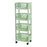 2074 Kitchen Plastic Storage Trolley Vegetable Fruit Organizer 4 Layer Rolling Shelf, Medium Size (BPA Free, No FDA Certificate) - Green - 1