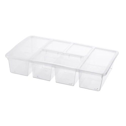 Food Storage Box Kitchen Refrigerator Transparent PP Sealed Organizer Container with Lid (BPA Free, No FDA Certificate) - Transparent - 1