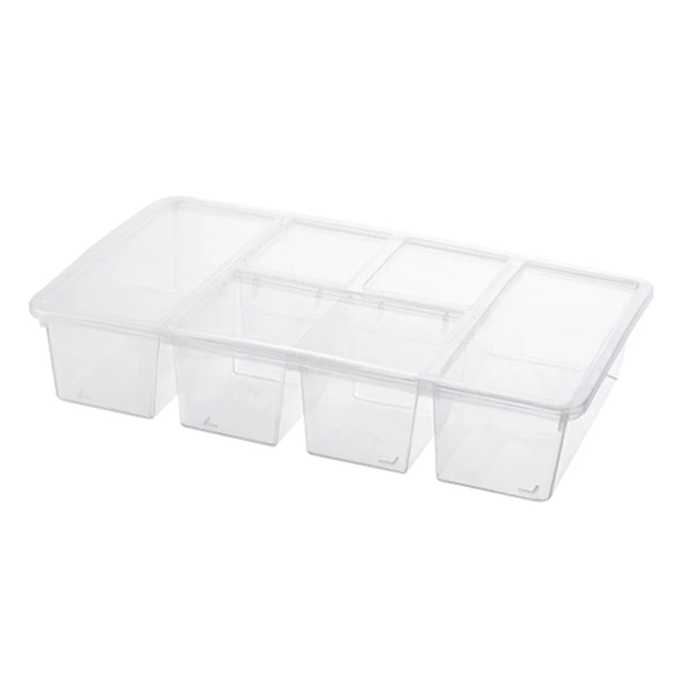 Food Storage Box Kitchen Refrigerator Transparent PP Sealed Organizer Container with Lid (BPA Free, No FDA Certificate) - Transparent - 1