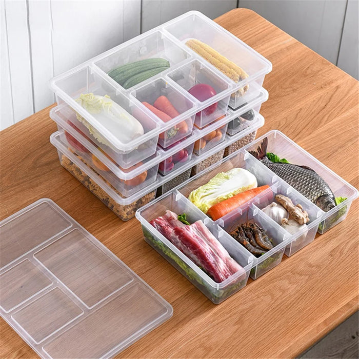 Food Storage Box Kitchen Refrigerator Transparent PP Sealed Organizer Container with Lid (BPA Free, No FDA Certificate) - Transparent - 5