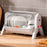 F922-1 Dish Drying Box Single Layer Bowl Chopstick Storage Rack PP+PET Household Drainer - White - 2