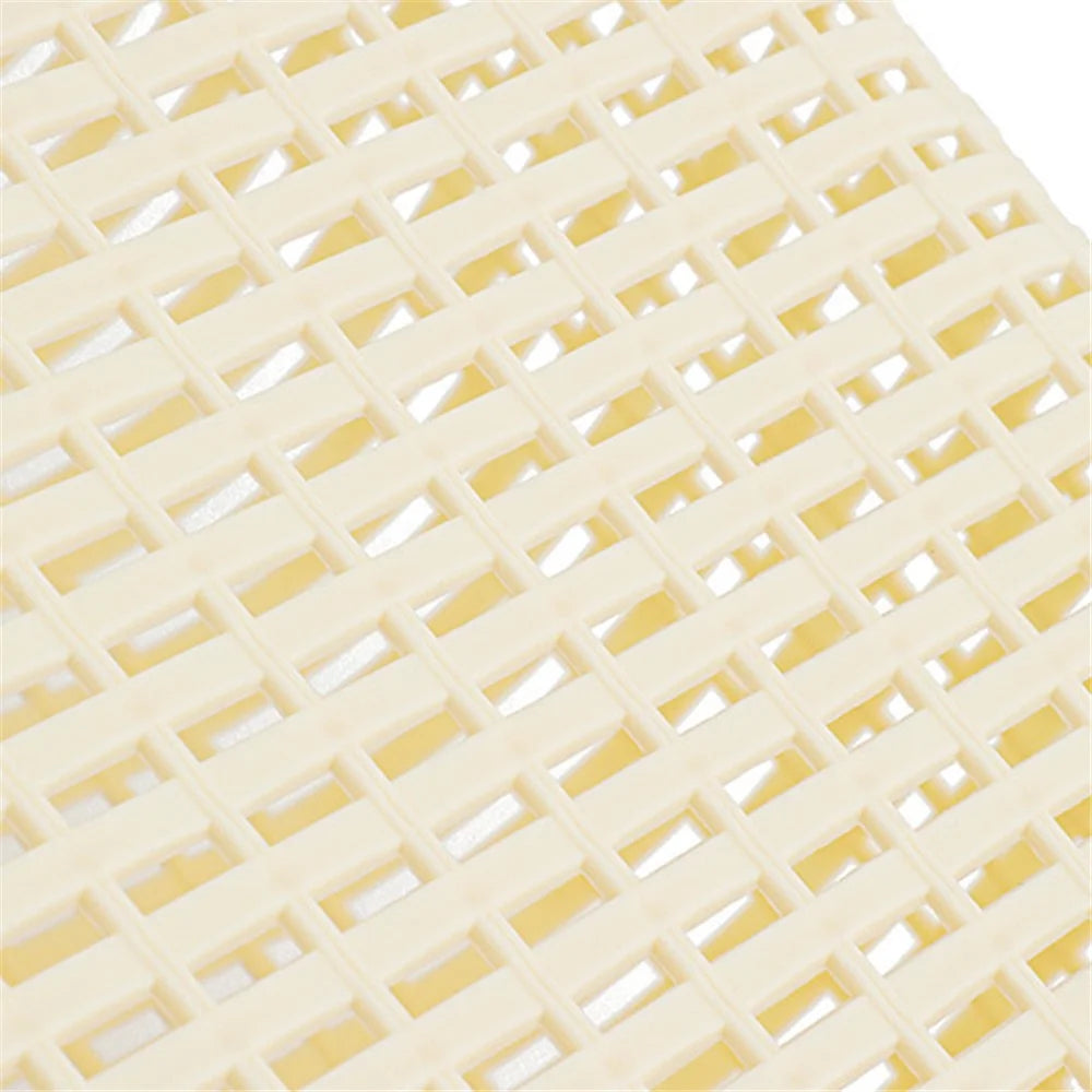 7019 20Pcs Plastic Laundry Basket Hollow-out Dirty Clothes Storage Basket with Handles - Yellow - 3