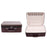 XSC-024 PU Leather Bracelet Storage Box 40 Slots Bangle Storage Case - Outer Coffee Inner Beige - 1