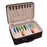 XSC-024 PU Leather Bracelet Storage Box 40 Slots Bangle Storage Case - Outer Coffee Inner Beige - 3