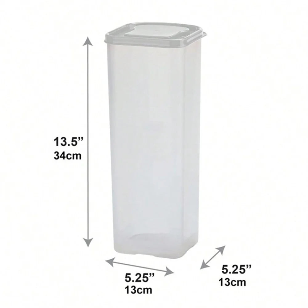 Bread Box with Lid Plastic Clear Toast Keeper Fridge Bread Storage Bin (BPA Free, No FDA) - Red - 6