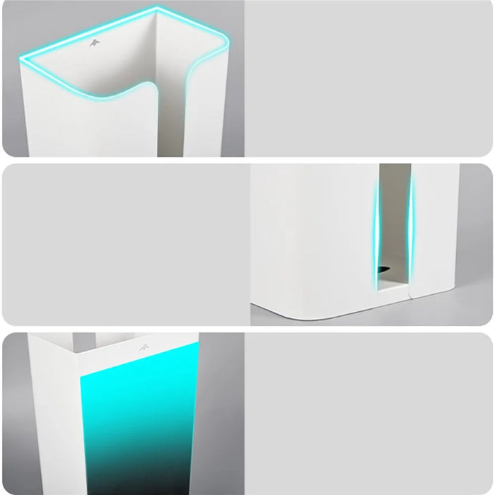 Kitchen Tissue Paper Dispenser Magnetic Carbon Steel Storage Box - White / Bottom Opening - 7