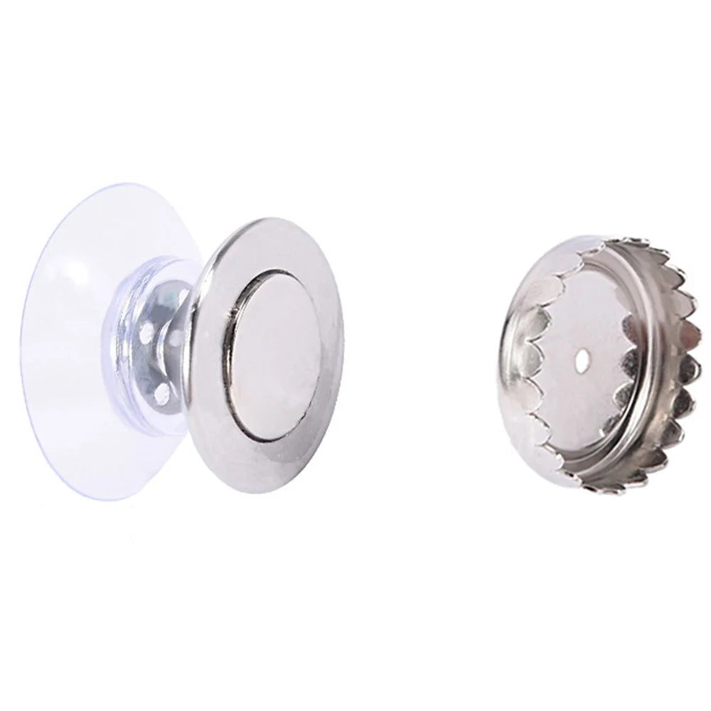 Suction Cup Wall-Mounted Soap Rack Stainless Steel Magnetic Soap Holder Drain Rack - Cone Shape - 1