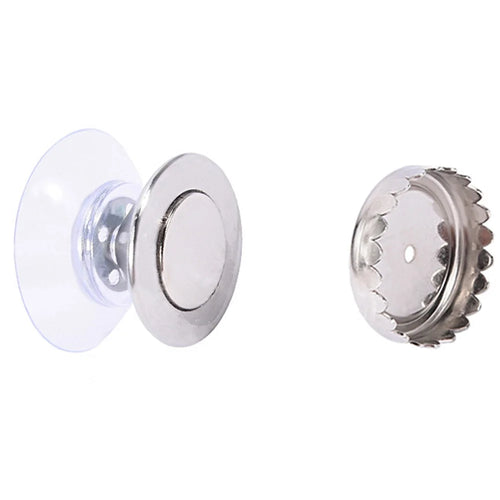 Suction Cup Wall-Mounted Soap Rack Stainless Steel Magnetic Soap Holder Drain Rack - Cone Shape - 1