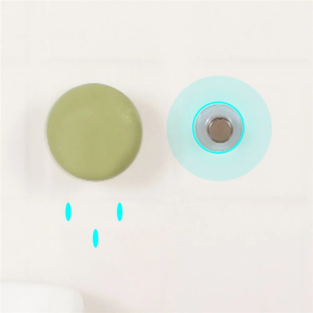 Suction Cup Wall-Mounted Soap Rack Stainless Steel Magnetic Soap Holder Drain Rack - Cone Shape - 4