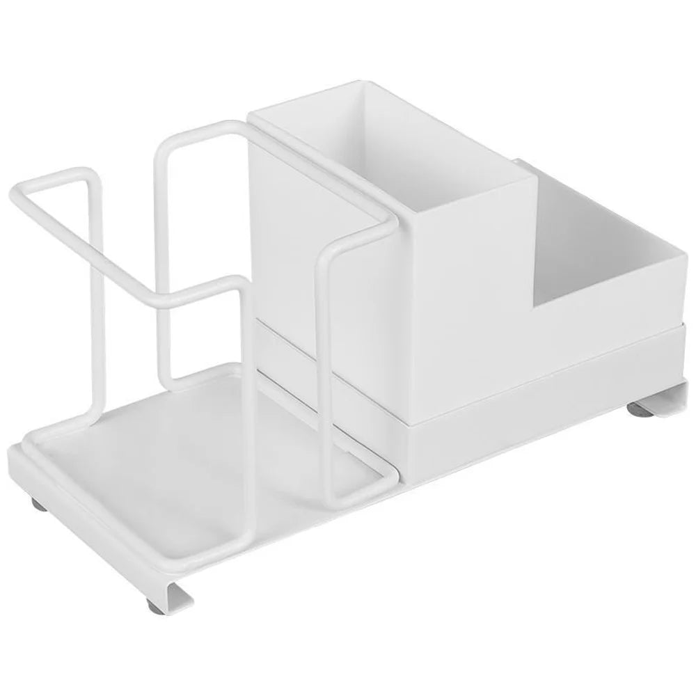 Titanium Steel+PP Desktop Disposable Paper Cup Storage Rack with Coffee Tea Bag Storage Box - 1