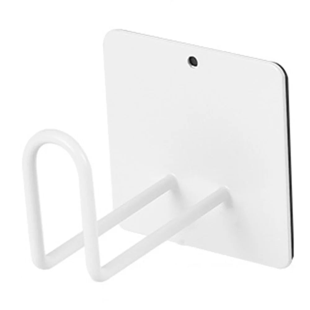2Pcs Round Line Design Kitchen Refrigerator Hook Magnetic Carbon Steel Hanging Hook - White - 1