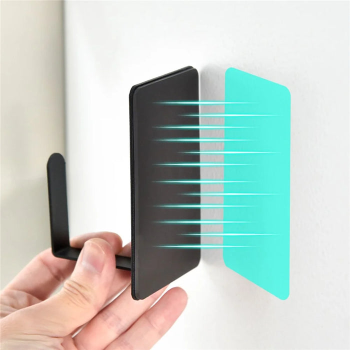2Pcs Column Shape Carbon Steel Magnetic Hook Kitchen Refrigerator Hanging Hook - Black - 2