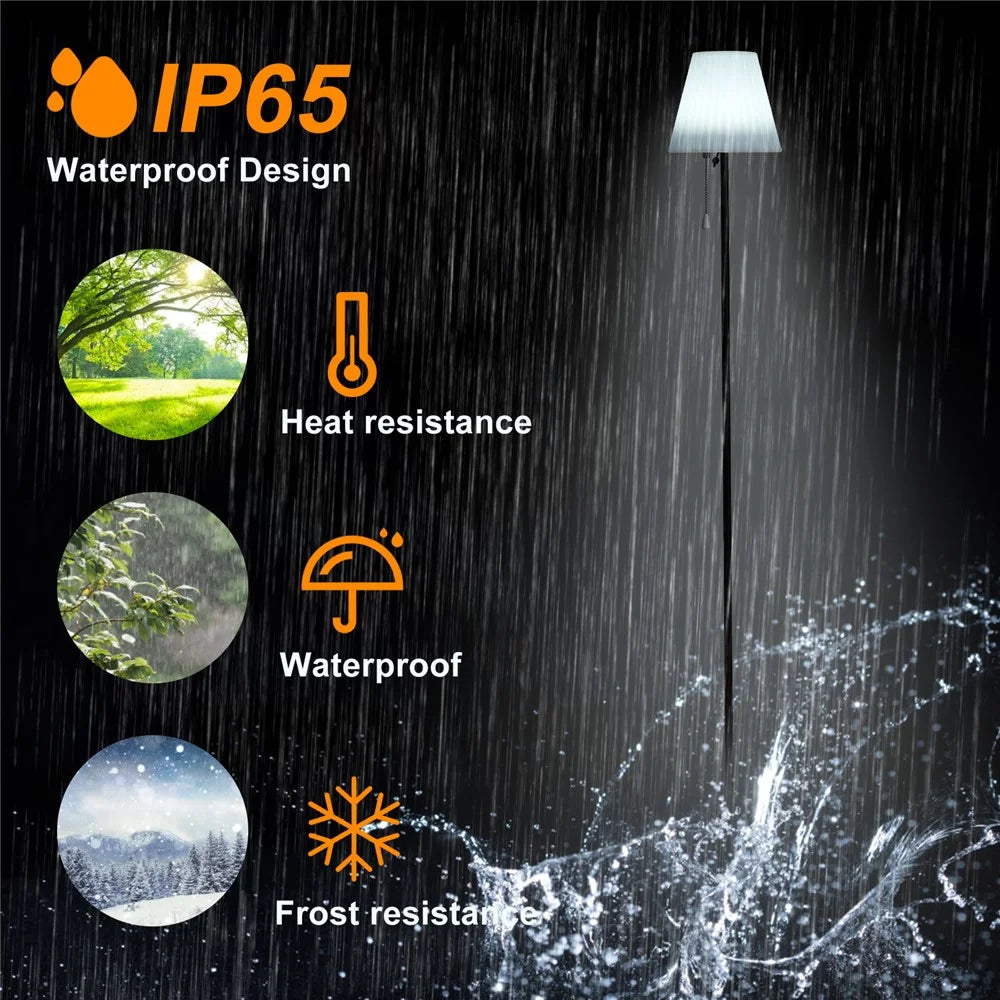SYD-02 Solar Floor Lamp Height Adjustable RGB Color LED Bar Table Light (CE, UKCA, FCC) - 2