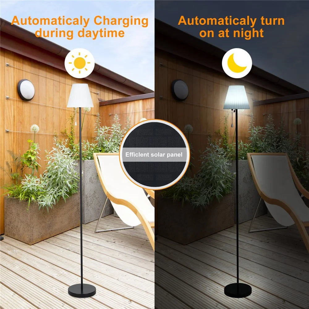 SYD-02 Solar Floor Lamp Height Adjustable RGB Color LED Bar Table Light (CE, UKCA, FCC) - 5