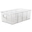 TY-0924 Clear PET Tea Bag Organizer Divided Storage Container Bin for Kitchen Cabinet, Countertop, Pantry - 1