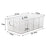TY-0924 Clear PET Tea Bag Organizer Divided Storage Container Bin for Kitchen Cabinet, Countertop, Pantry - 4