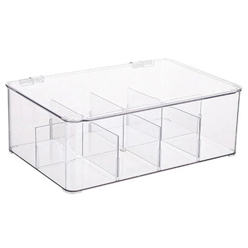 TY-0925 Flip Top Coffee Tea Bag Storage Box Transparent PET Organizer Container - 1