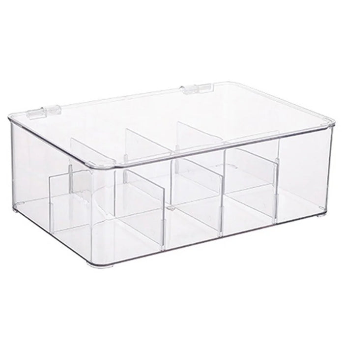 TY-0925 Flip Top Coffee Tea Bag Storage Box Transparent PET Organizer Container - 1
